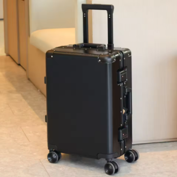 TH095 20"/22"/24"/26"/28" Suitcase Fashoin Rolling Luggage Travel Aluminum Frame Case with Wheel Alloy Trolley Bag 20'' Carry-On Cabin
