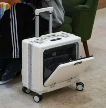 L769 18 Inch Trolley Case Travel Suitcase Boarding Case Aluminum Frame Password Box Suitcase Universal Wheel Rolling Luggage Bag