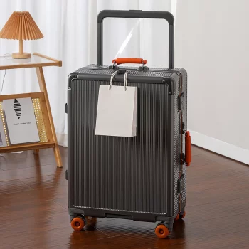 K2169 Carry on luggage travel suitcase leather suitcase rolling suitcase women's combination suitcase