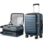 Kkkk123546 Carry On Luggage for Travel Front Opening