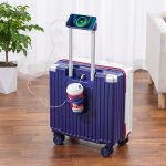 SKU-07-蓝白拼色【USB充电口+折叠杯架】