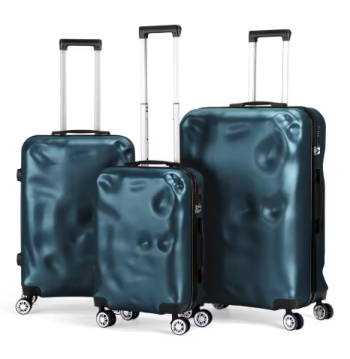P1344 [2024 New Arrival] 3PCS Luggage Set ABS Suitcase Set with TSA Lock Spinner Wheel Large Capacity Family Travel Luggage