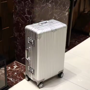 TH023 COLENARA Rolling Luggage 24"26"Aluminum Frame Trolley Case Front Opening Laptop Travel Bag Large 28"30 Inch Capacity Suitcase