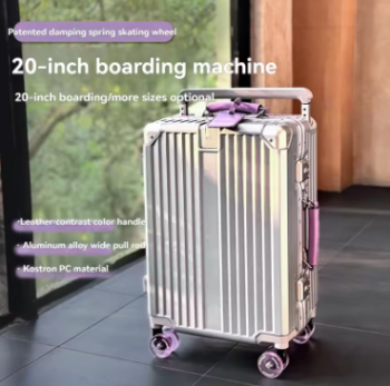 TH066 Skating Wheel Suitcase Female 2024 New 20-Inch Small Boarding Luggage Case 24-Inch Suitcase 22-Inch Password Box Color Contrast