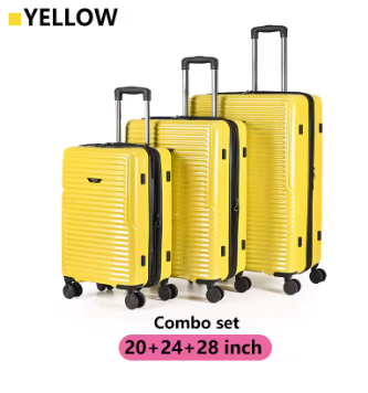 TH063 New Super Large Capacity Suitcase Men's Ins Popular Suitcase Women's 20- 24-28Inch Thickeneded Zipper Universal Wheel Trolley Ca