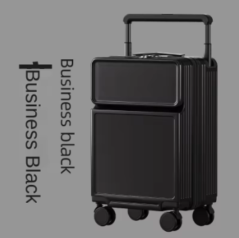 TH065 KO-KU Front Opening Suitcase Female 20 Inch Multifunctional Boarding Box Wide Trolley Suitcase 22/24 /26 Inch Mute Suitcase