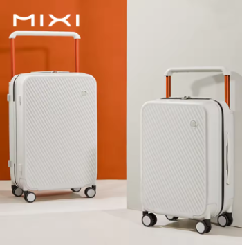 P1349 Mixi Wide Handle Travel Luggage Suitcase Rolling Spinner Wheels Hardside PC TSA Lock 20 24 Inch Unisex