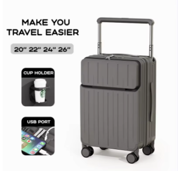 Pi1227 New Large Capacity Durable Luggage Sets PC Suitcase Women Girl Carry-On Boarding Travel 20/22/24/26