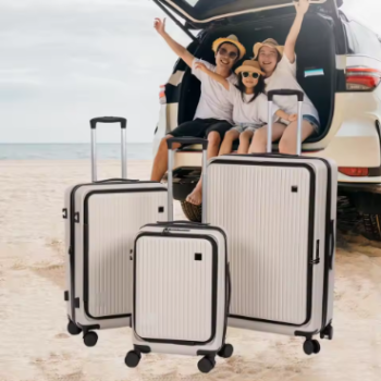 L348 Lightweight Hard Shell Luggage 3-piece Hard Shell Suitcase Set with Tsa Lock Expandable Design Silent Spinner Wheels