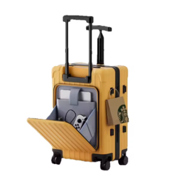 P1366 Double Trolley Children's Luggage New Ride on Suitcase 20 Inch Boarding Box Rear Opening Laptop Bag Sturdy and Durable Suitcase