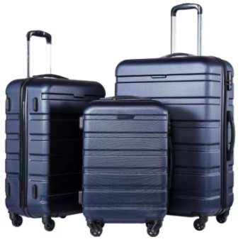 Pi1249 Luggage 3 Piece Set Suitcase Spinner Hardshell Lightweight TSA Lock