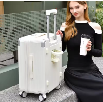 Pi1256 Large Capacity Pull Bar Box 24&26&28 Inch Universal Wheel Suitcase Rectangular Men and Women with Brake Code Zip Travel Case