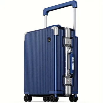 G0871 Carry-on Luggage Wide Handle Suitcase Aluminum Frame Hard Shell Business Travel Carry-on Luggage