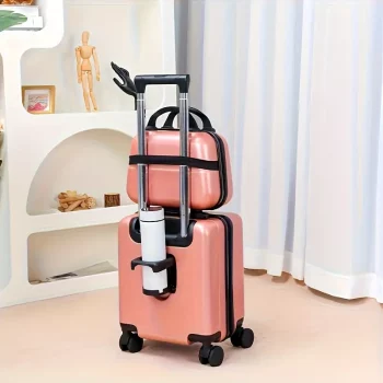 G0853 Stripe Cabin Luggage Lightweight and Durable Carry-On Luggage 360° Universal Wheels Travel Essential
