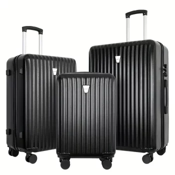 G0870 Durable hardshell suitcase set with dual spinner wheels perfect for business travel