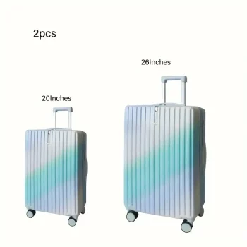 G0877 Gradient luggage travel case Free check-in cosmetic travel case Multifunctional trolley case with silent wheels