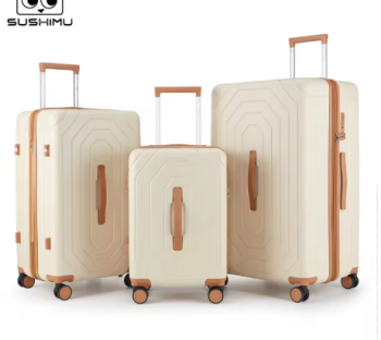 P1391 SUSHIMU Trolley Case Travel Suitcase Boarding Case Password Box Suitcase Portable Wheel Rolling Luggage Bag Front opening