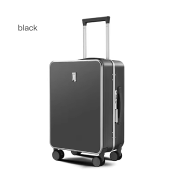 Pi1264 SUSHIMU Suitcase Travel Suitcase Men 20 24 26 Carry-On Luggage Women PC Aluminum Frame Trolley Case TSA password lock