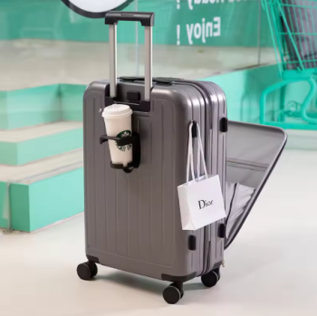 L506 COLENARA Cabin Suitcase 24"26 Inch Multifunctional PC Trolley Case Front Opening Laptop Boarding Case 20"22" Travel Luggage