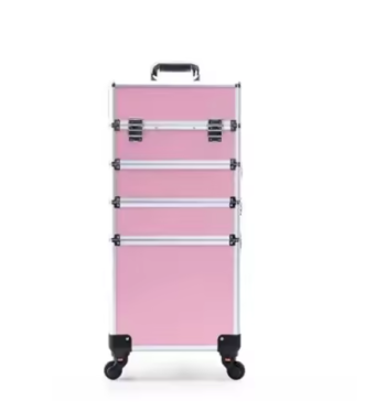 P1482 KLQDZMS New Girl Trolley Suitcase Makeup Case Professional Makeup Case Female Hand Luggage with Wheels Travel Makeup Bag