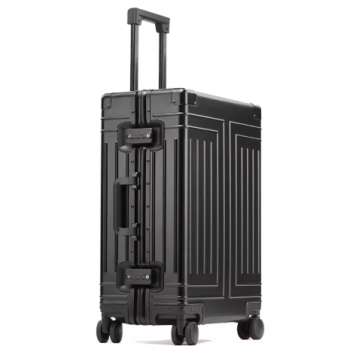 L518 KLQDZMS Travel Suitcase Full Aluminum Magnesium Alloy Trolley Case Men Boarding Box 20"24"26"29 Inch Women Cabin Luggage