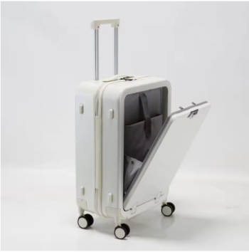 L519 KLQDZMS 20"22"24"26" Inch Luggage with Wheels Front Opening Laptop Boarding Case PC Trolley Case Travel Essentials Suitcase