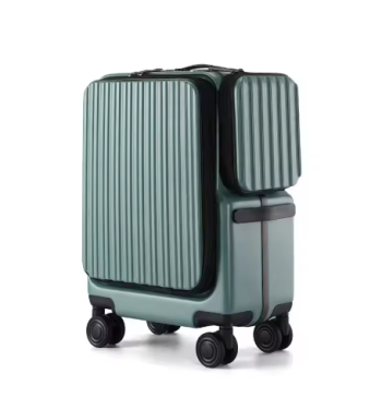 TH050 KLQDZMS Travel Luggage Front Opening Boarding Box 20 Inches PC Trolley Case USB Charging Password Box Multifunctional Suitcase