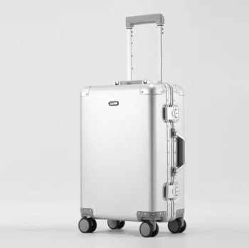 Pi1271 Carry-On Luggage - Premium Aluminum-Magnesium Alloy Trolley Suitcase, New Design, Carbon Fiber Reinforced, TSA-Approved Lock