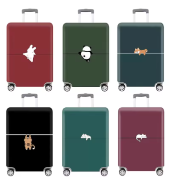 P1402 Thick Elastic Animal Prints Luggage Protective Cover Suit for 18-32 Inch Bag Suitcase Covers Trolley Cover Travel Accessories