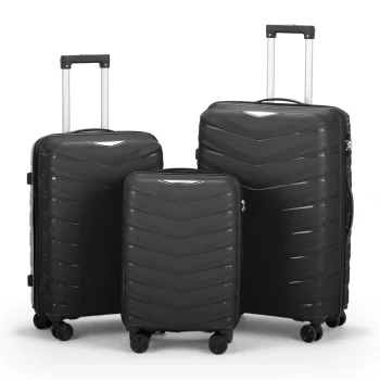 G00849Luggage set 3 pieces of luggage, PP hard shell luggage