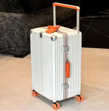 Pi1376 Skating Wheel Suitcase Female 2024 New 20-Inch Small Boarding Luggage Case 24-Inch Suitcase 22-Inch Password Box Color Contrast