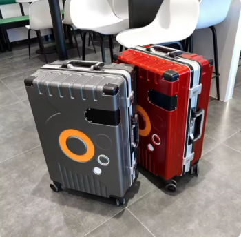 P1506 2023 Travel spinner luggage 20/22/24/26 inches Aluminum frame rolling suitcase woman Fashion trolley case business Boarding box