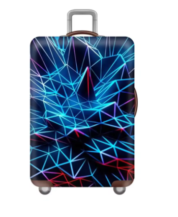 L428 Cyber Style Luggage Cover Suitcase Cover Stretch Luggage Protector Baggage Dust Case Covers Suitable18-32Inch Suitcase Case
