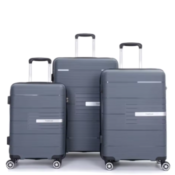Pi1210 Travelhouse Hardshell Suitcase PP Luggage Sets Lightweight Durable Suitcase with TSA Lock,3-Piece Set (20/24/28)
