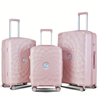 G00866-3-piece durable hardshell luggage set