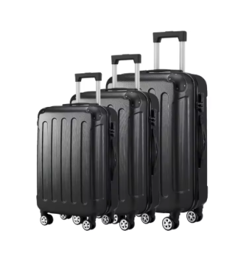 P1513 Classic Trolley 3 pcs Vintage Suitcase 20 24 28 inch 3 in 1 Set Travel Luggage Unisex Bag Corner 360 Universal Optional Wheels