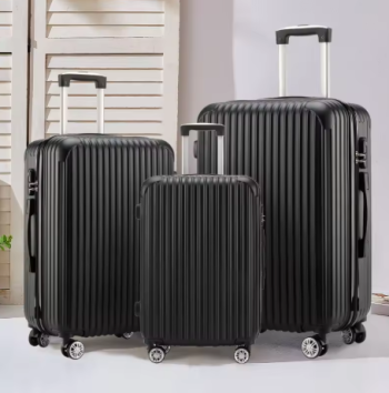 Pi1390 Fashion 20 24 28 Inch Set 3 Piece Boarding Travel Travel Essentials Unisex ABS PC Trolley Case Luggage
