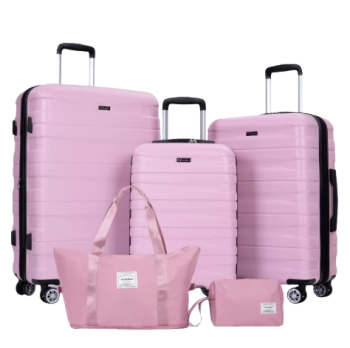 L380 Luggage Sets 3 Piece Suitcases with Double Spinner Wheel,Suitcase Set ABS Hard Case Luggage with TSA Lock