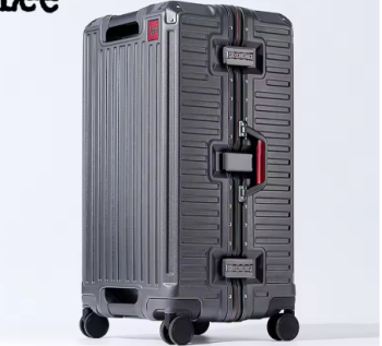 P1400 Suitcase Wide Handle Travel Suitcase Men 20 24 26 Carry-On Luggage Women PC Aluminum Frame Trolley Case