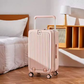 Pi1318 COLENARA Laptop Suitcase 20"22" Front Opening Boarding Case USB Charging Trolley Case with Wheels 24"26Inch Rolling Luggage