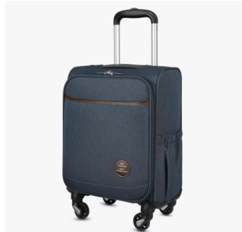 Pi1275 LUGGEX 15 Inch Underseat Carry-on Luggage with Wheels Lightweight Luggage with Front Opening Lid (Blue)