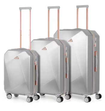 Pi1220 3PCS Luggage Set ABS Hardside Travel Luggage with Spinner TSA for Business Trip ABS Travel Luggage Set