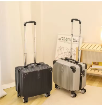 Pi1221 Mini Small 18-Inch Travel Boarding Suitcase Luggage Student Japanese-Style Retro Lightweight Password Trolley Case