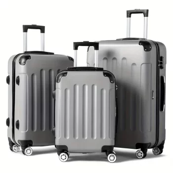 G00893-3-piece luggage set with corner protectors