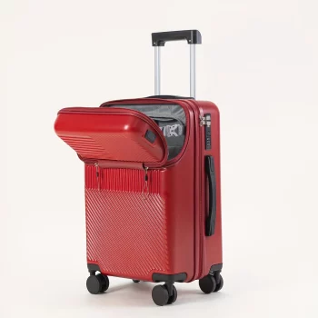 G00860Suitcase with USB charging port and TSA approved lock