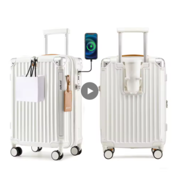 P1362 Joyway 20 inch Single Luggage Suitcase, Expandable Lightweight Durable, with Cup Holder, TSA Lock, Spinner Wheels