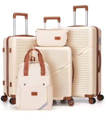 L395 Luggage Sets 5 Piece Suitcases with Wheels, Suitcase Set Case Luggage with TSA Lock Spinner Wheels Durable Travel Lugga
