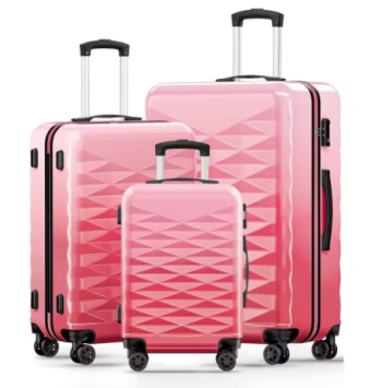 Pi1231 luggage sets 3 piece,Hardside Lightweight Suitcase Sets with Spinner Wheels & TSA lock, Large Suitcase