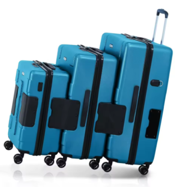 Pi1232 Hard Shell 3 Piece Luggage Set - 20, 24 & 28 inch Luggage Carry On, Medium & Large Checked Suitcases