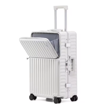 L488 COLENARA 20Inch USB Charging Suitcase Multifunctional Trolley Case Front Opening Boarding Box 20"24 Inch Aluminum Frame Luggage